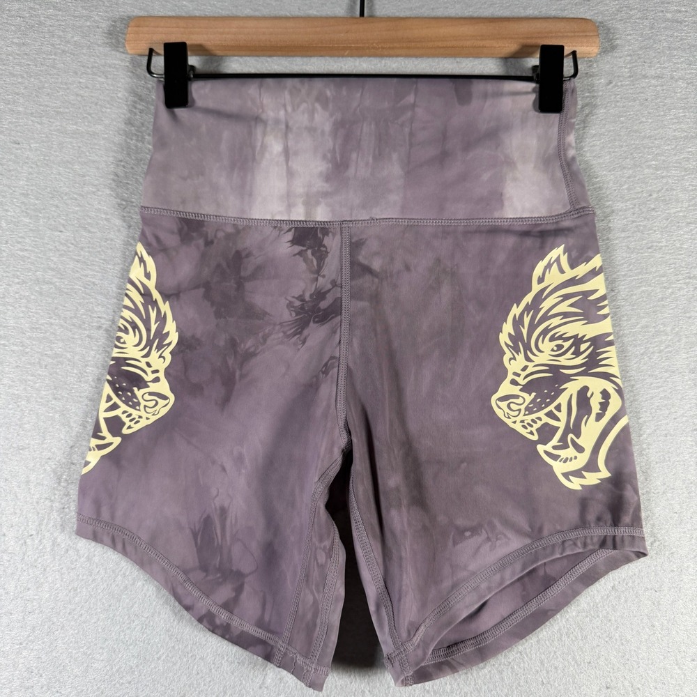 Darc Sport She Wolves Purple‎ Tie Dye Biker Shorts XS Limited Edition 18 of 500